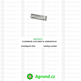 Pružina A 1,8x20x11,5 21/43 5131094478 Fortschritt T174/2