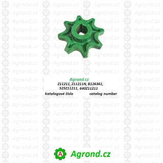 Řetězové kolo výtahu Z=8 Z11211 vhodné pro John Deere